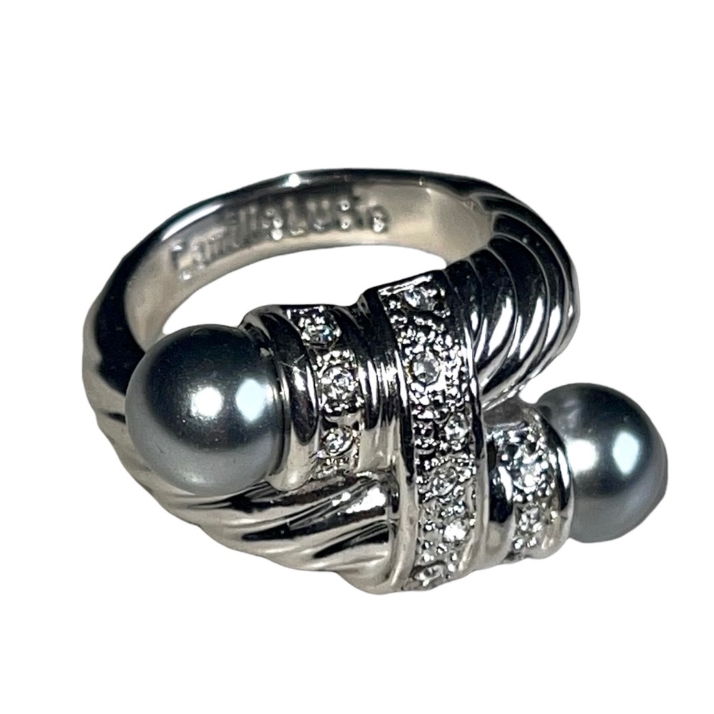 Camille Lucie vintage silver plated statement ring in etc - Picture 3 of 11